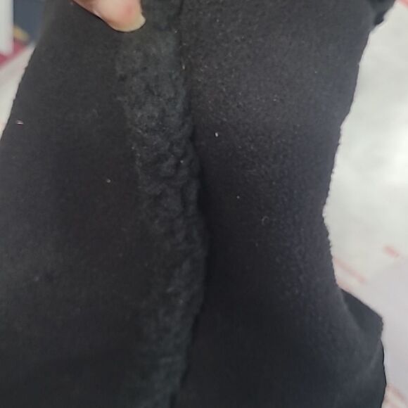 Lands End Suede Sherpa Fleece Boots, sz 8.5., black. - Picture 4 of 4